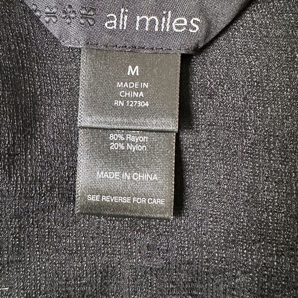 Ali Miles Lime Green Geometric Button-Up Shirt – Size Medium Unique Statement - Picture 3 of 6